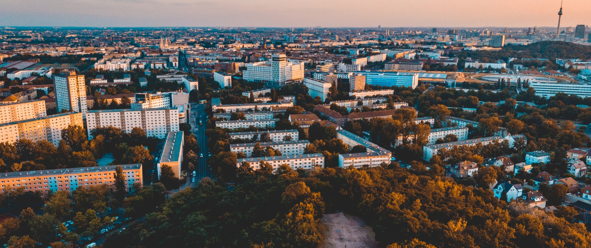 Silhouette von Berlin Lichtenberg