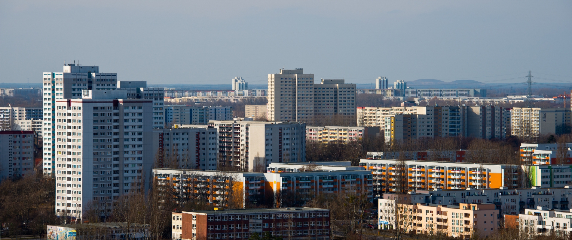 Silhouette von Berlin Marzahn